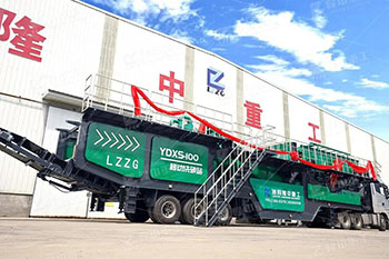 米兰入口YD系列轮式移动洗砂站成功落地